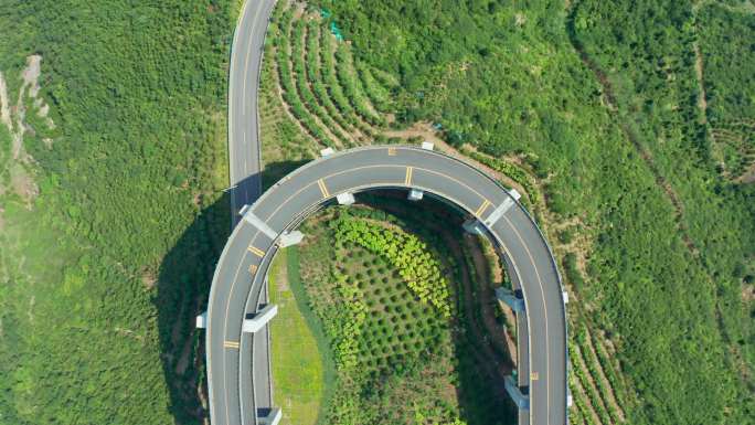 太原天龙山公路航拍视频合集