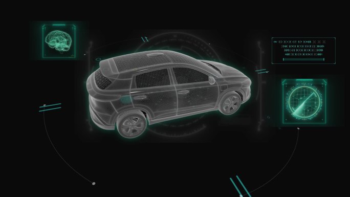 小鹏G3新能源汽车HUD科技界面展示素材