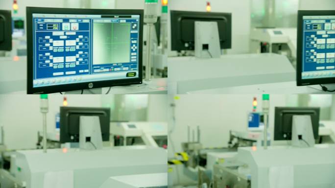 芯片生产LED芯片制造固晶车间信息大屏幕