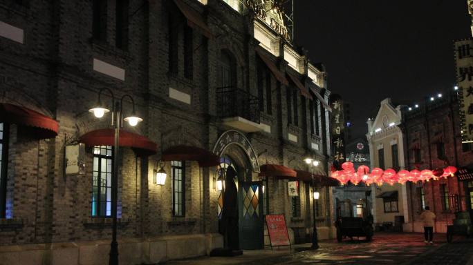 唯美灯会夜景 元宵节新春灯会夜景