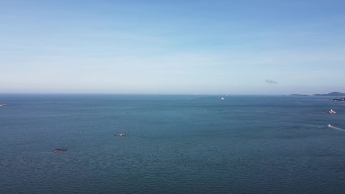 汕头灯塔大海海岸线海边海岛妈屿岛