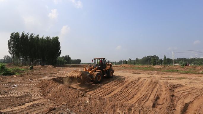 推土机 土建 平整场地 建筑施工