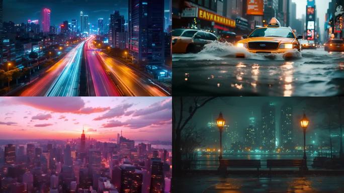 都市之光：夜幕下的城市生命
