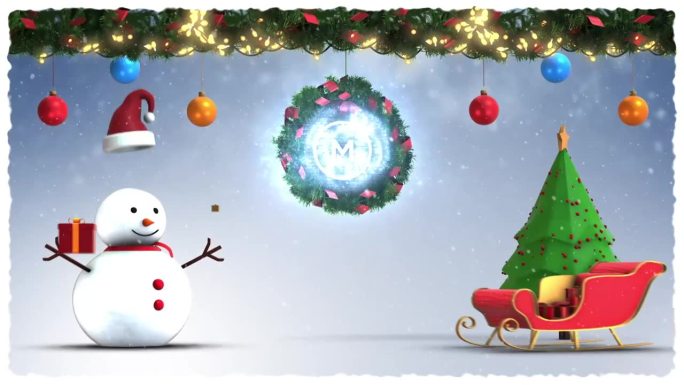 冬季圣诞logo展示