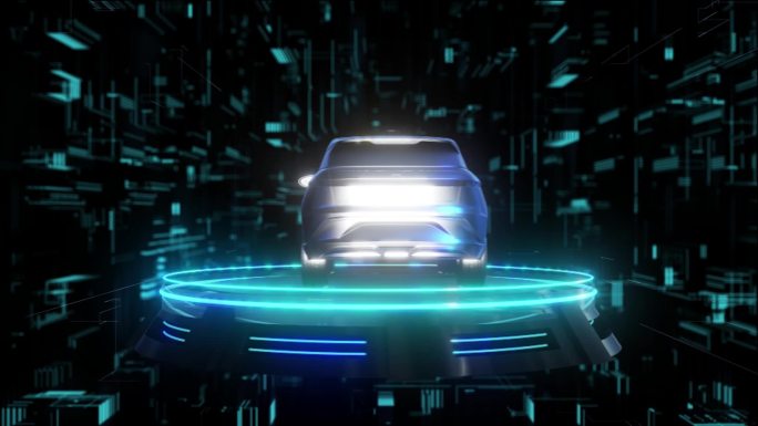 小鹏G3新能源汽车元宇宙全息科技展示素材