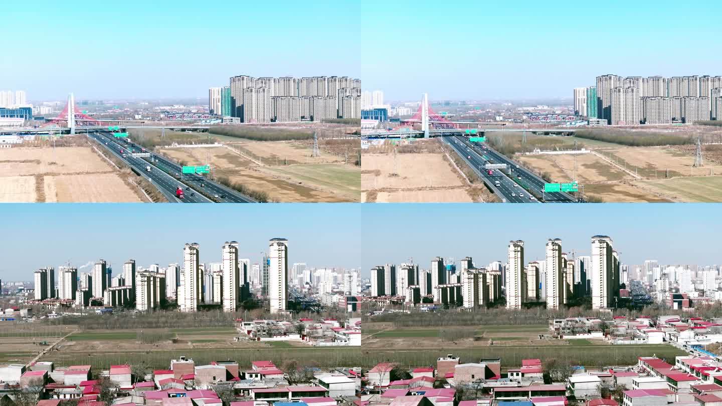 中国速度高速发展城市建设工地施工