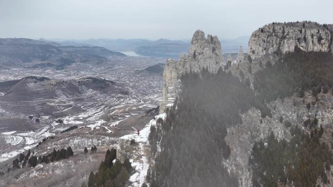 济南三媳妇山雪景