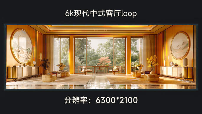 6k现代中式客厅 loop