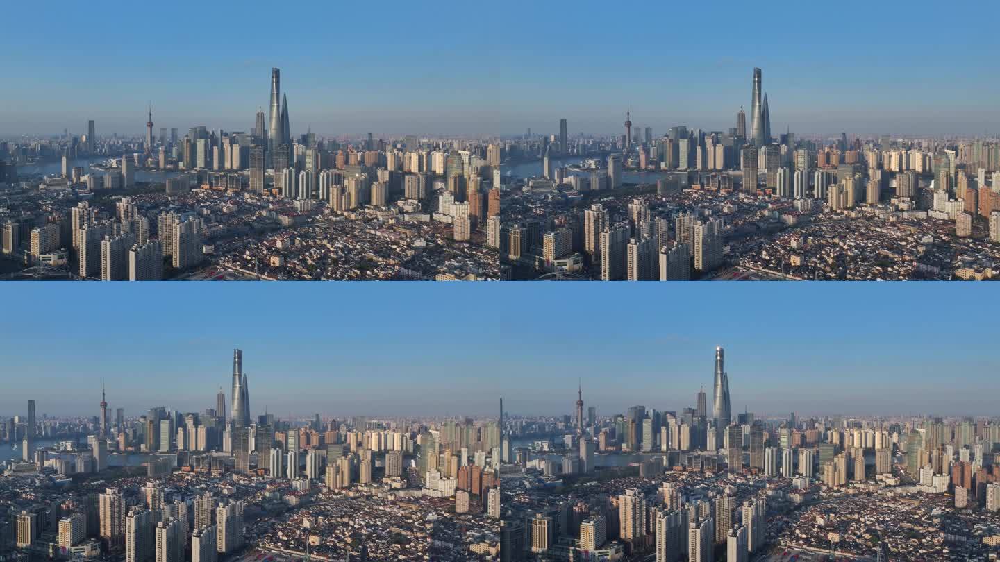 2024 4k航拍-环绕上海老城厢新建筑