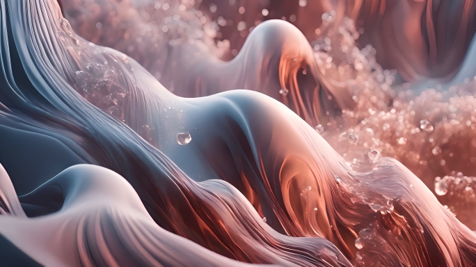 【4K】创意抽象流体艺术动态液体视频合集