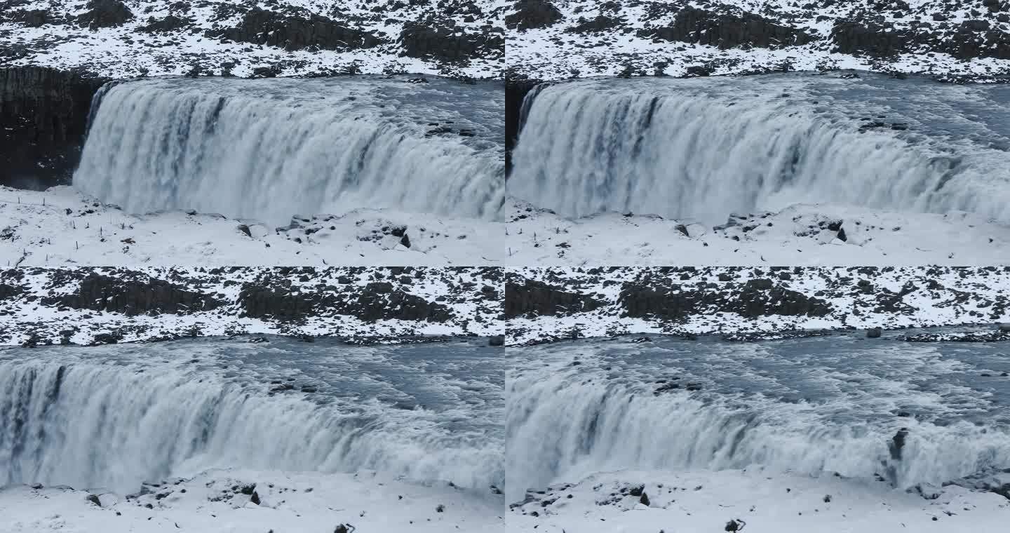 黛提瀑布，冰岛水流量最大的瀑布