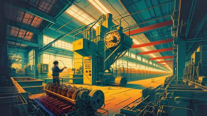 AI演绎工程设备 工厂机械
