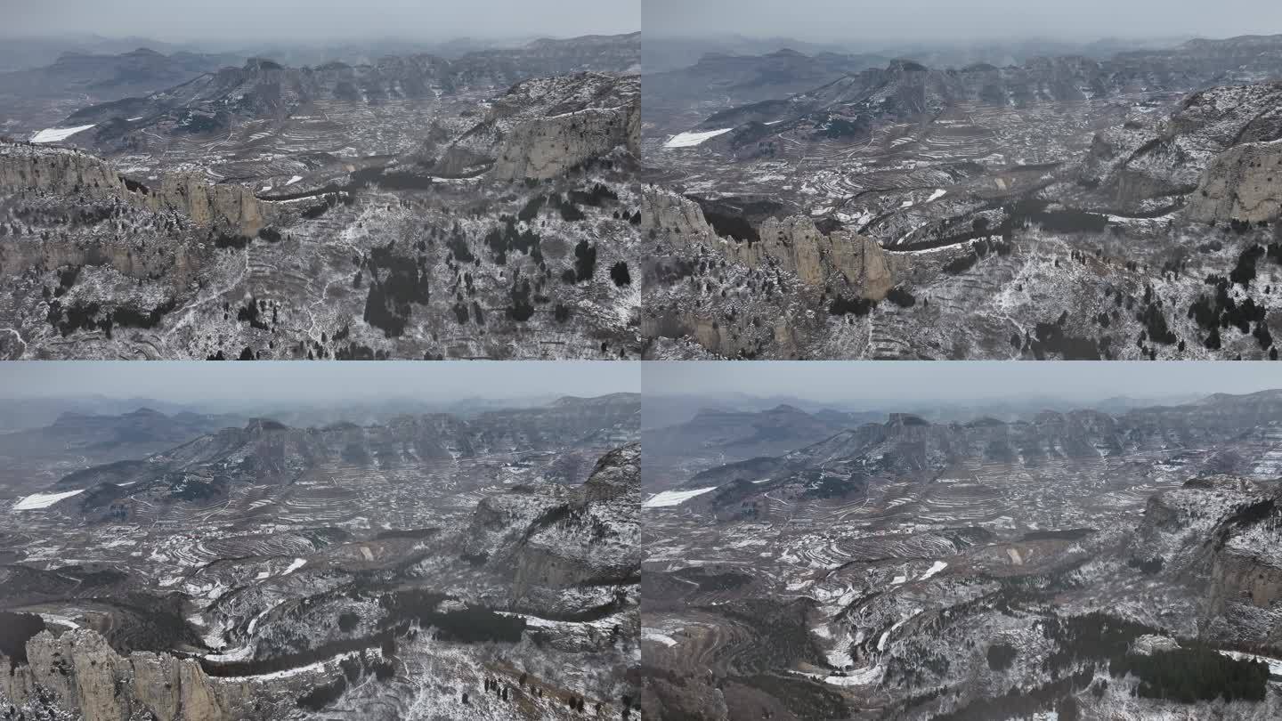 济南三媳妇山雪景