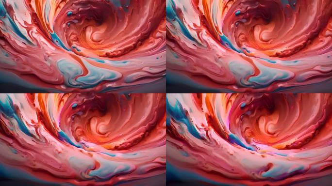 丙烯酸树脂涂料的抽象流体背景视频素材