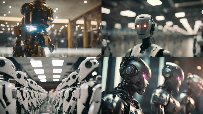 AI科技感未来智能机器人素材合集