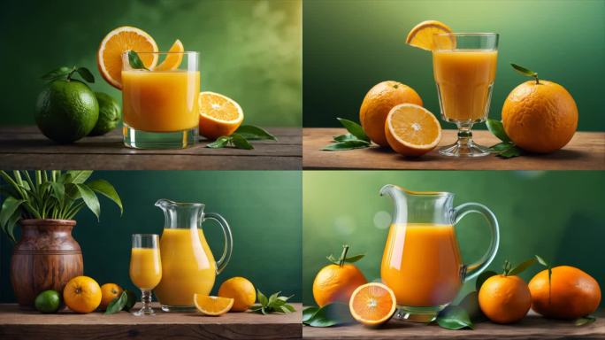 鲜橙汁橙子