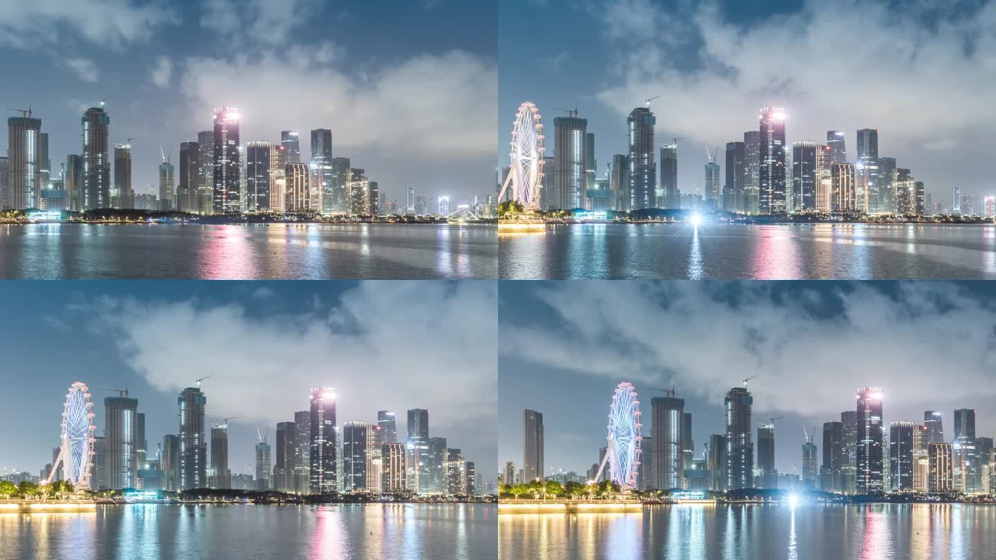 深圳前海保税区夜景