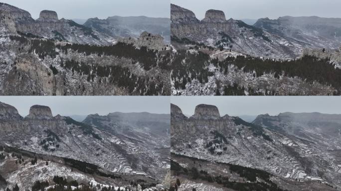 济南三媳妇山雪景