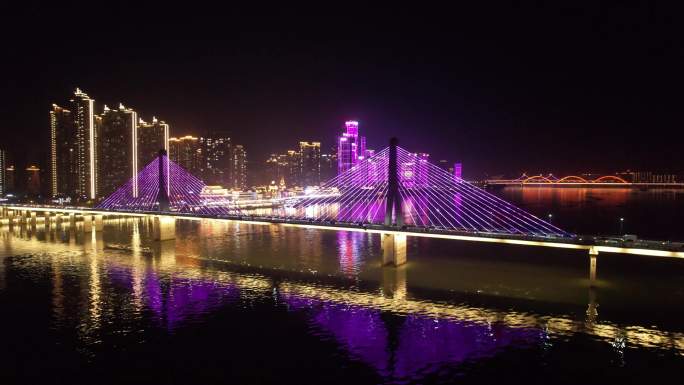 唯美长沙湘江夜景