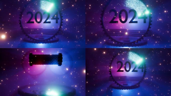 2024科幻齿轮场景倒计时3D