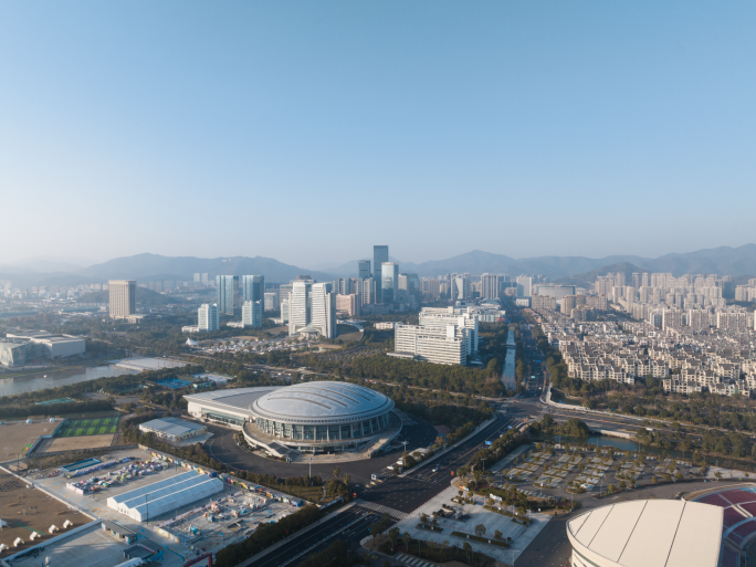 5k延时航拍舟山城市中心