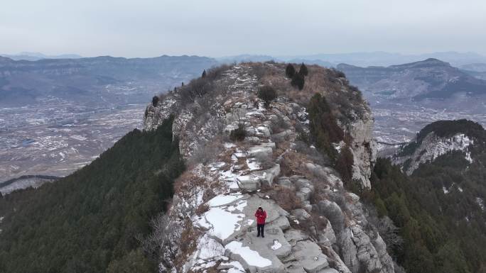 济南三媳妇山雪景