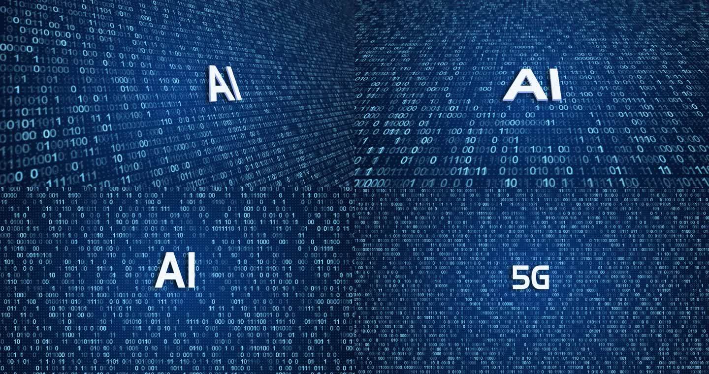 AI 5G 高科技01背景视频ae模板