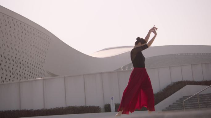 阿莱史诗级素材妇女节城市人文大气芭蕾舞蹈