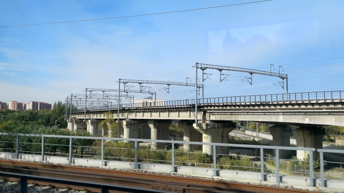 高铁窗外 京雄城际铁路