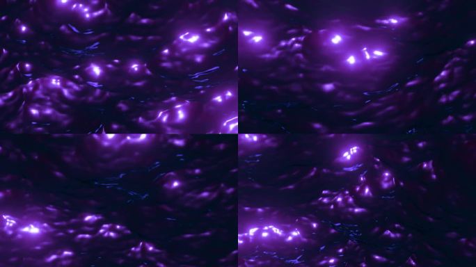 液体大理石背景在紫色调。液体波抽象运动的无缝循环背景。抽象艺术。背景水波，涟漪，大理石，移动彩色液体