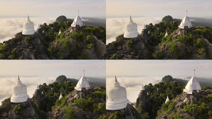 泰国南邦省的Wat Phra Bat Phu Pha Daeng