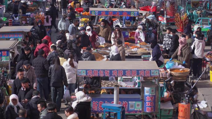 农村赶大集  大集 年味 北方赶大集