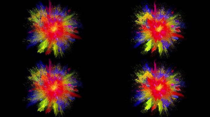 色彩的抽象爆炸方案成片噪波扰动缩放波动