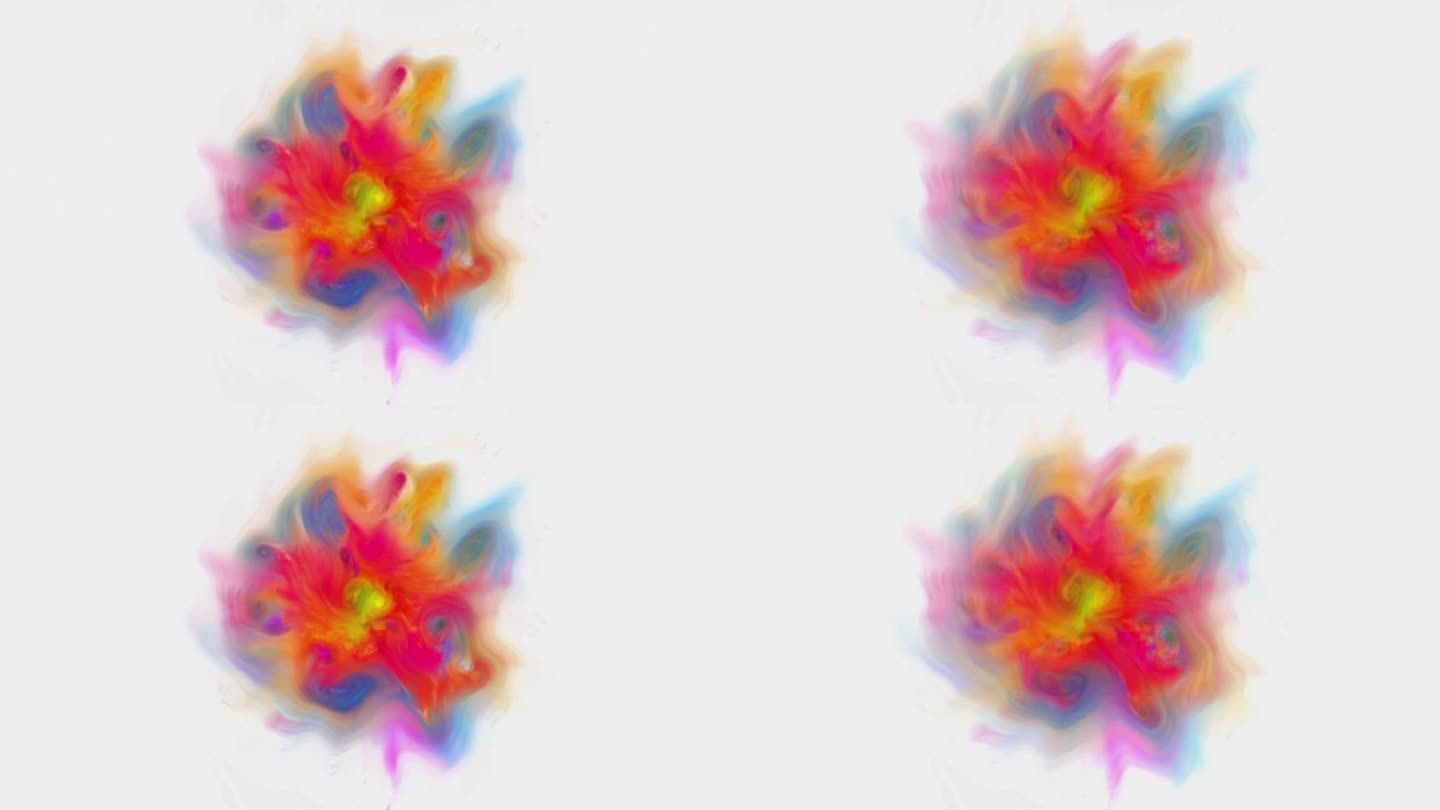 色彩的抽象爆炸概念旋涡梦境vj素材