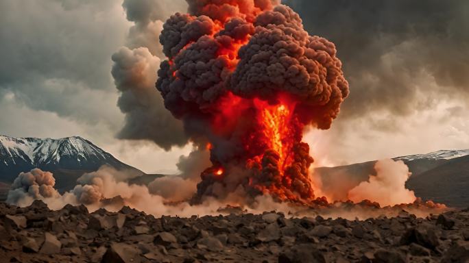 火山爆发烟气空气污染