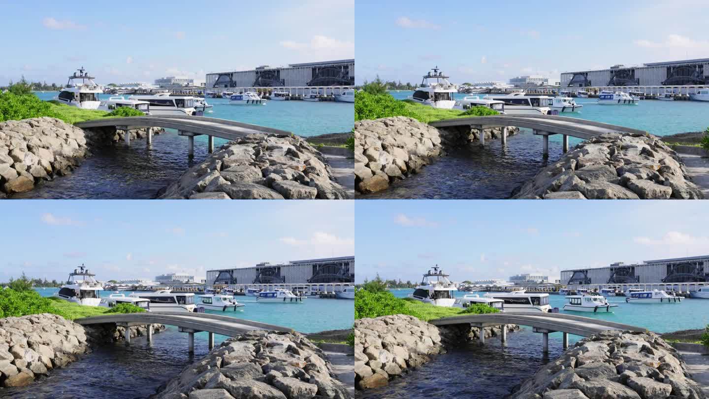 马尔代夫首都马累的港口和新机场候机楼