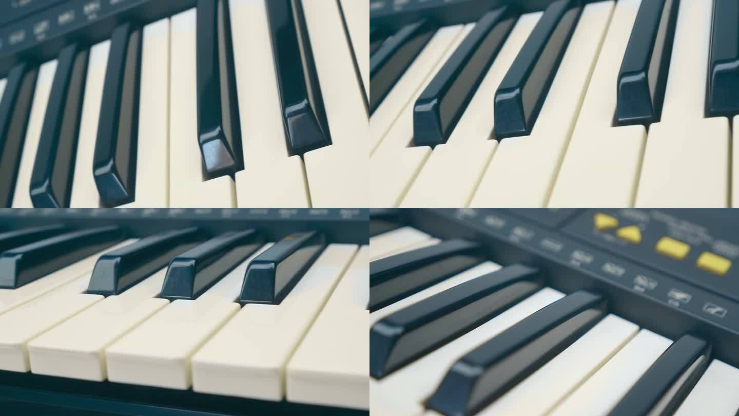 键盘合成器(钢琴)作为音乐和音符的象征