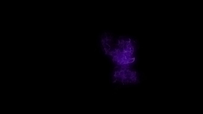 在黑暗背景上发光的彩色粒子能量魔法动画。4K无缝循环，动画爆发星