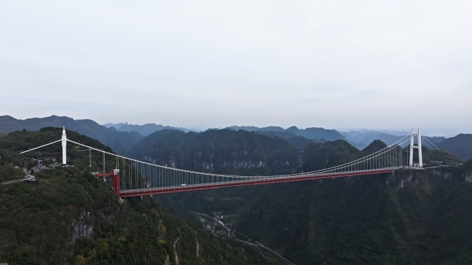 【4k】矮寨大桥航拍