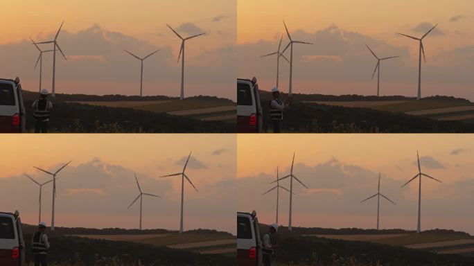 SLO MO捕捉进展:工程师文档风力涡轮机在行动