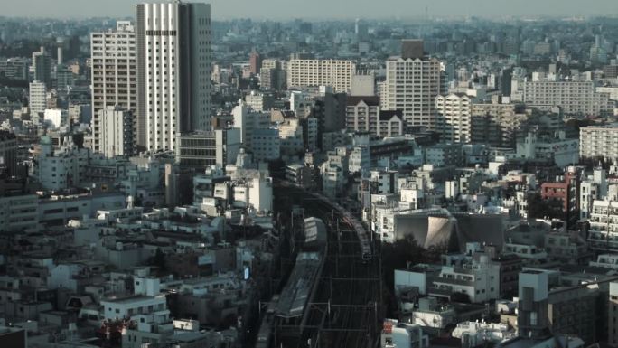 城市景观全景|日本东京新宿
