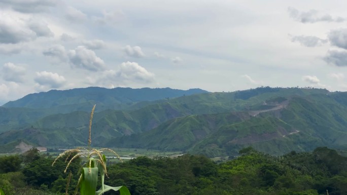 菲律宾棉兰老岛的山谷。
