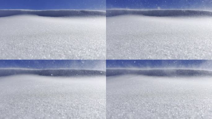 暴风雪和暴雪飘雪，4K视频