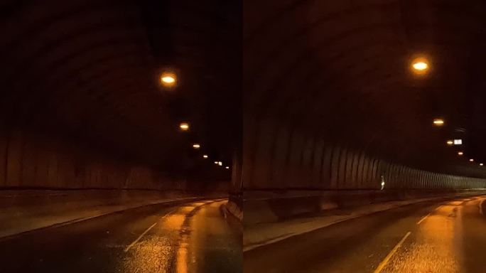 进入隧道的车辆，行驶在隧道车辆，进入隧道