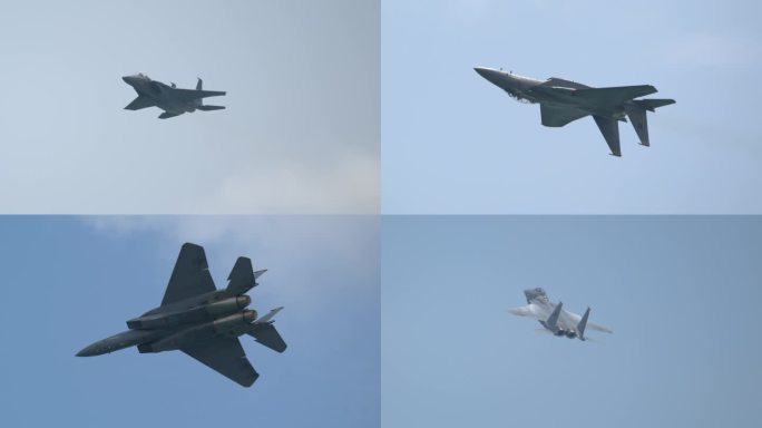 4K高质量：新加坡航展F-15战斗机表演