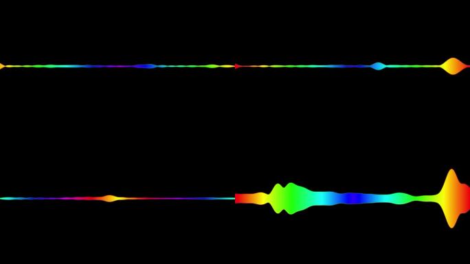 梯度线发光音乐均衡器节拍动画