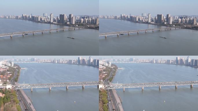 4K航拍钱江大桥