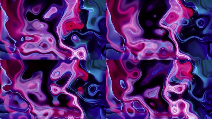 抽象的蓝色和粉红色的液体运动背景。消解抽象背景。