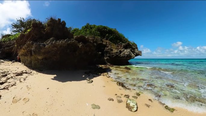 长滩岛的海滩。马来语,Aklan。菲律宾。