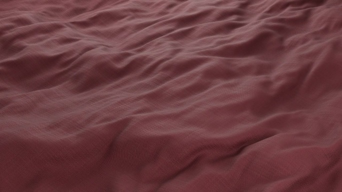 波浪棕色丝绸面料飘动表面与织物细节
